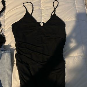 simple black party dress